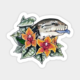 Pastel Blue Tongue Skink Sticker